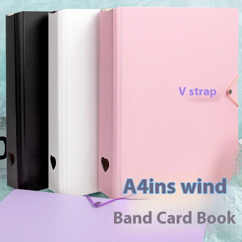 Large Capacity Photo Album with Nine-Grid Pages - A4 Photo Storage Binder