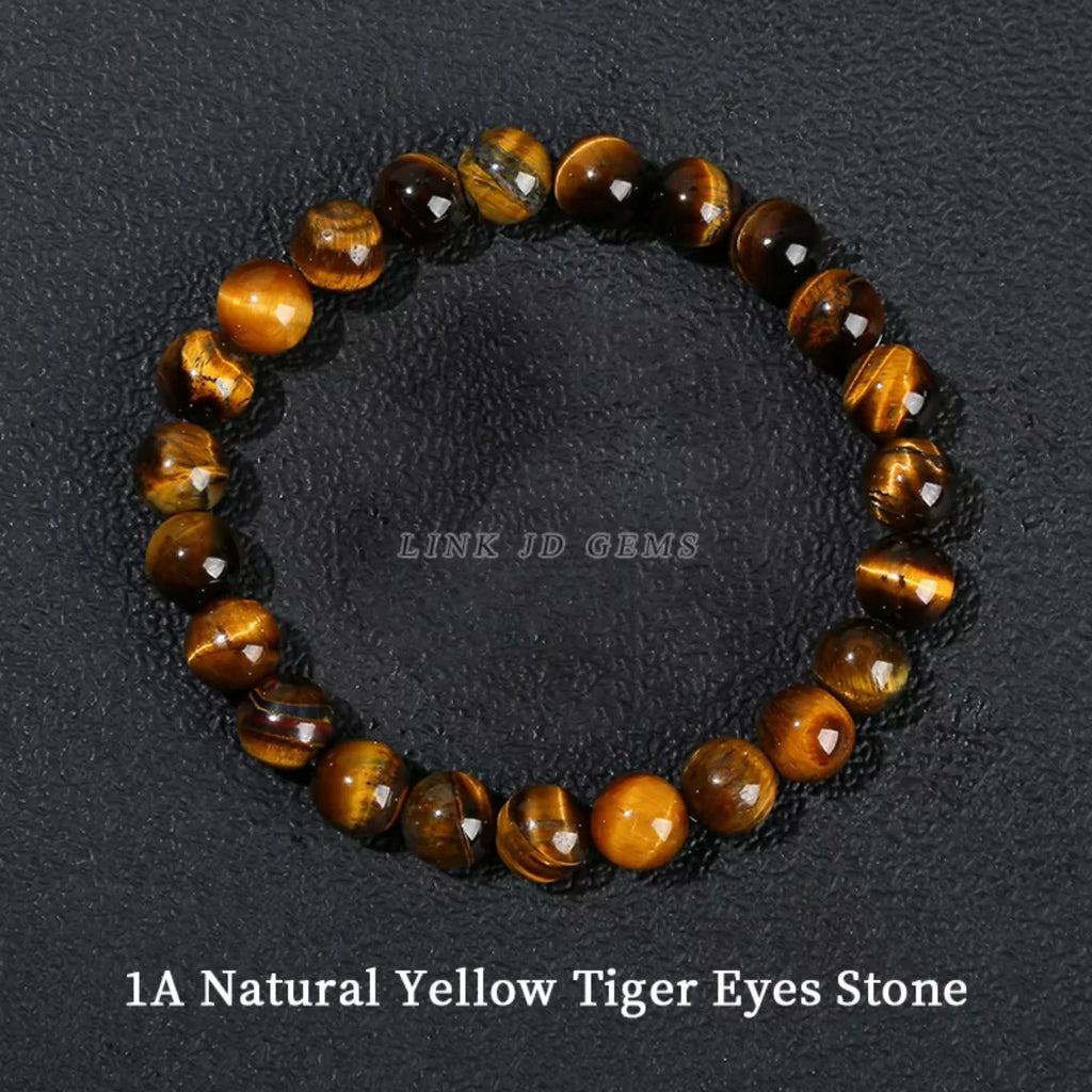 Natural Stone Bead Bracelet for Women & Men - Healing Jewelry Gift