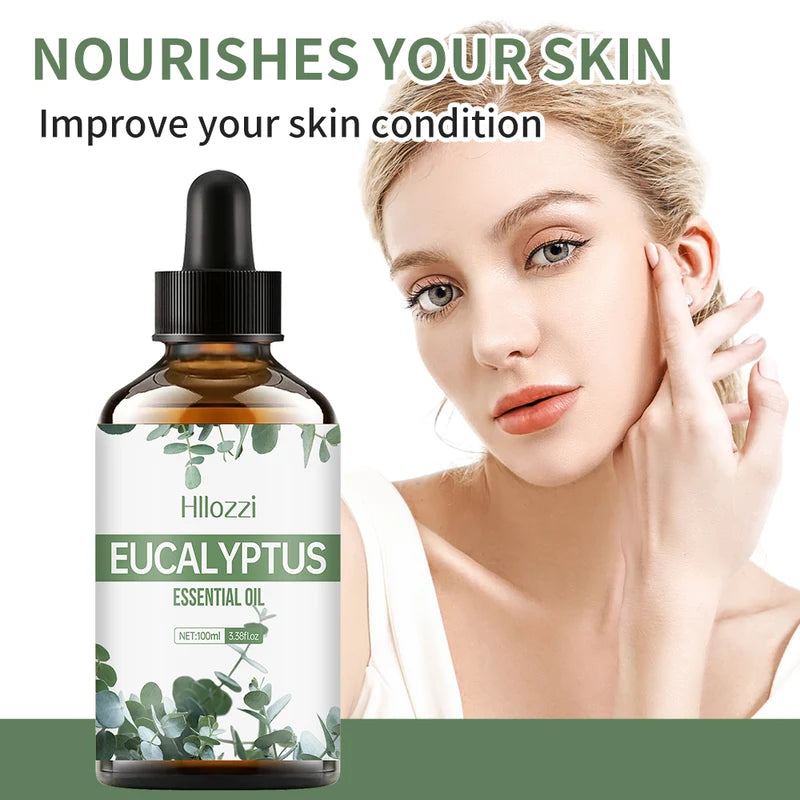 Eucalyptus Essential Oil for Skin & Body Moisturizing Massage - 10ml/30ml/100ml