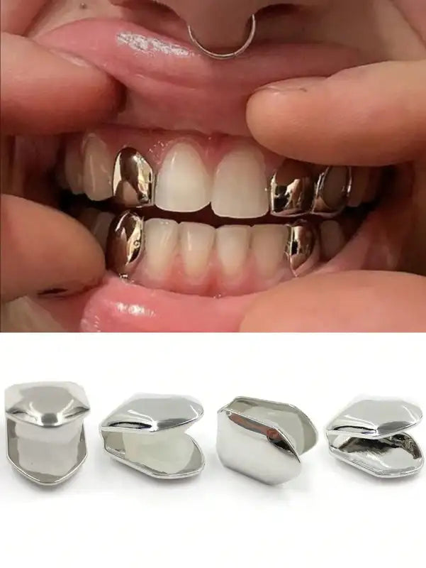 Four-Piece Dental Accessories Set for Daily Street and Party Decoration