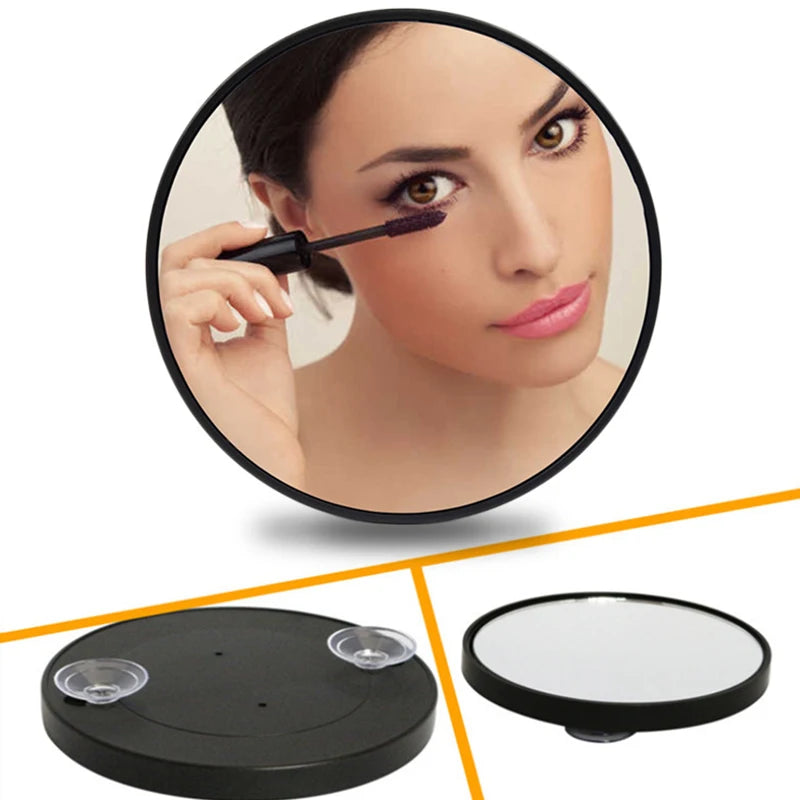 Magnifying Makeup Mirror 30X 15X 10X 5X with Suction Cups Portable Round Mirror