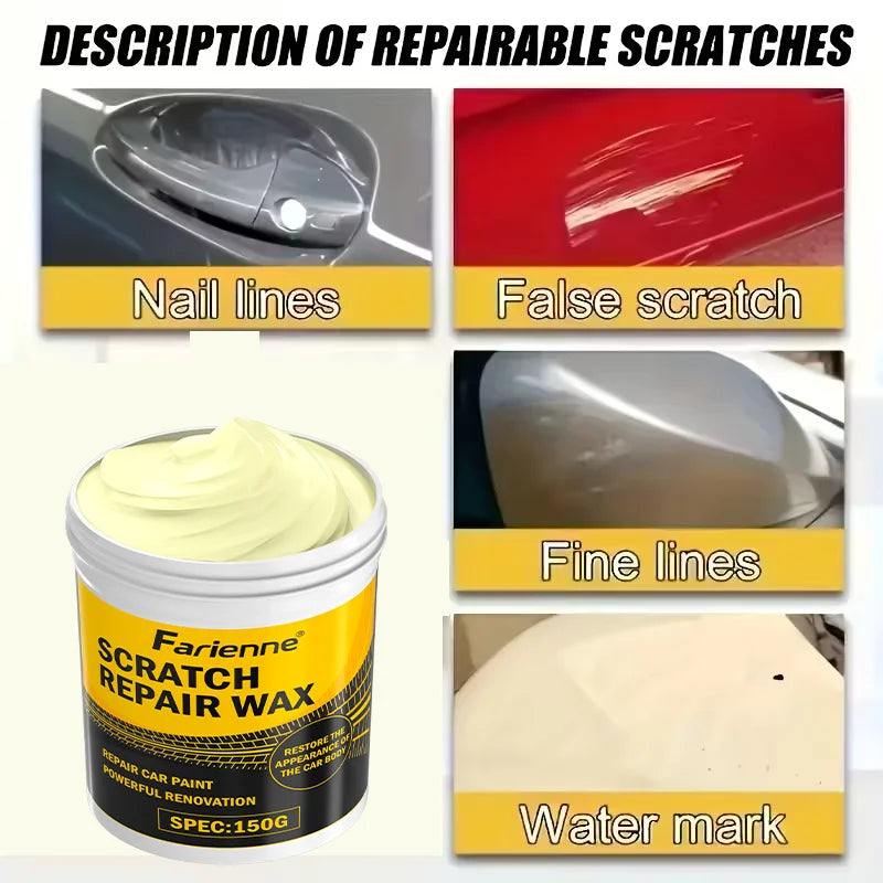 Car Scratch Repair Wax Paste 150g Vehicle Surface Renovation & Polishing