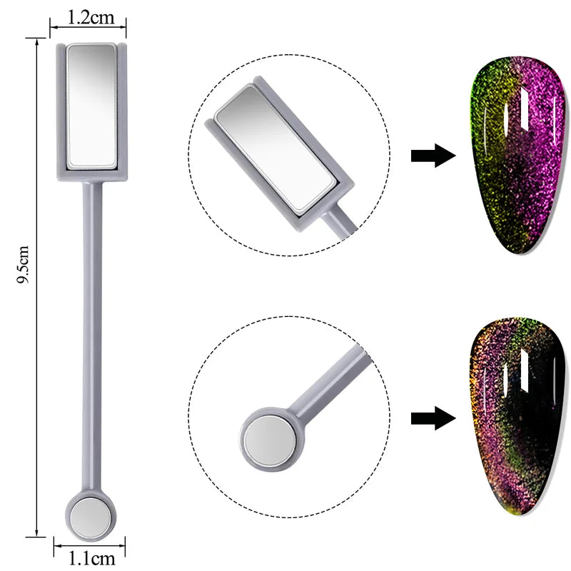 7 Colors Magnetic Gel Nail Polish Set with Cat Eye Effect, Long-Lasting UV LED Manicure Kit