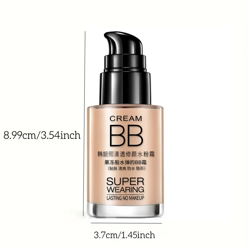 Moisturizing Waterproof Foundation Cream for Natural Look - Lasting Concealer