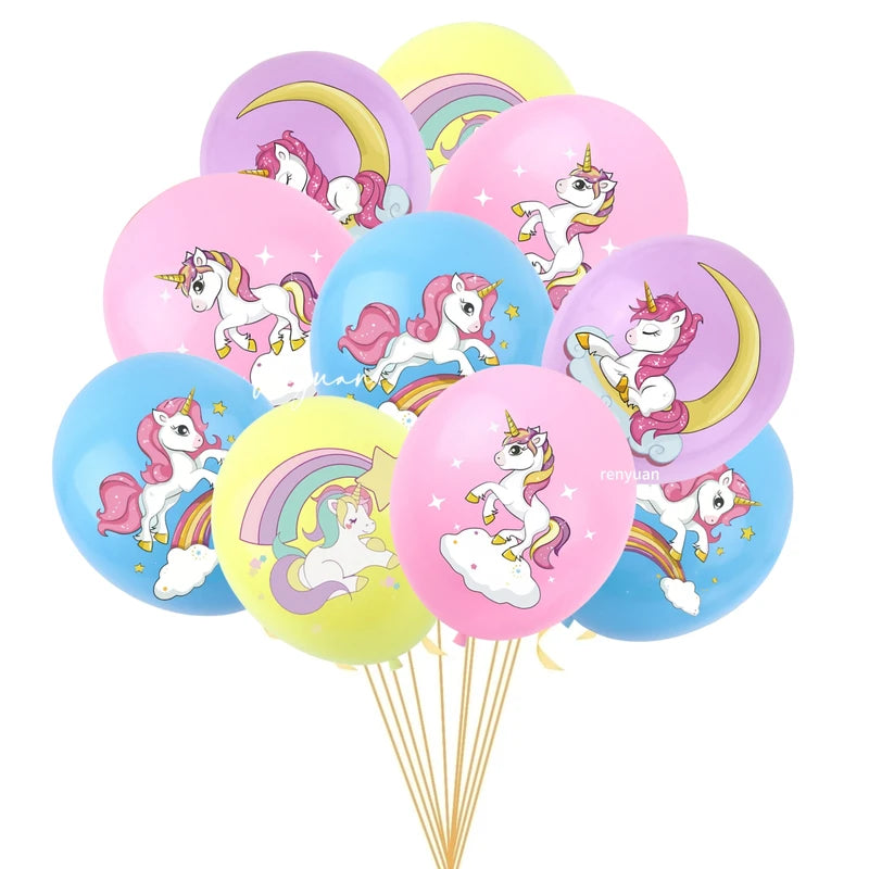 Unicorn Balloons Party Supplies Latex Balloon for Kids Birthday Baby Shower