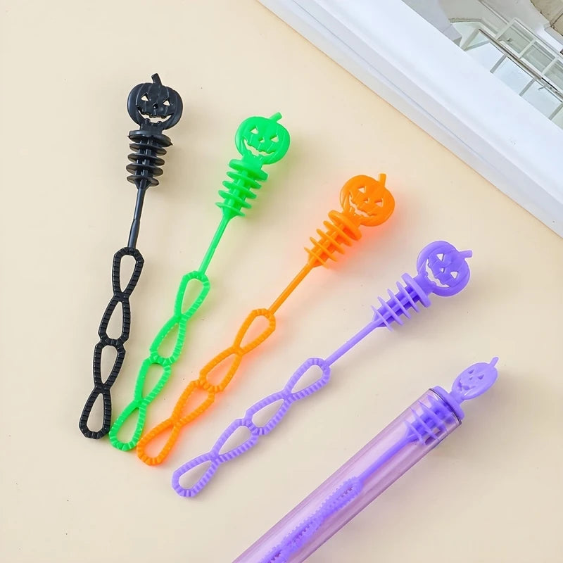 Halloween Pumpkin Test Tubes - 10-50 Pack, Colorful Plastic Party Favors