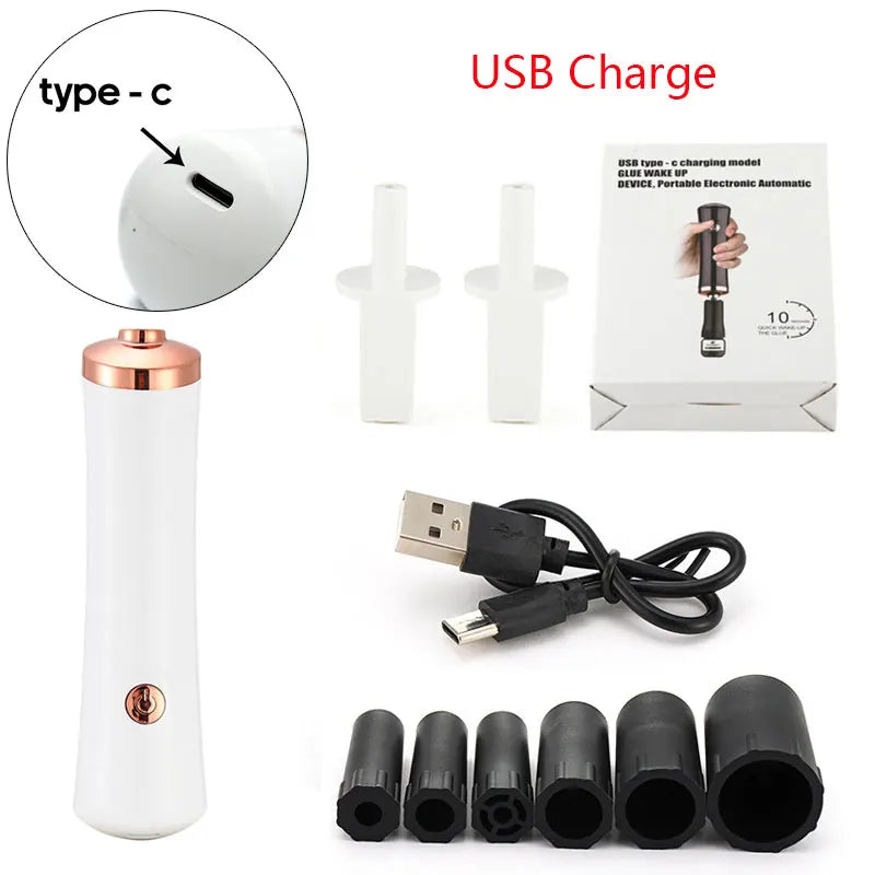Electric Lash Glue Shaker Device - Hands-Free Rotating Liquid Adhesive Mixer