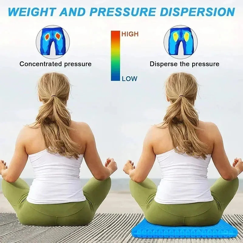 Breathable Honeycomb Gel Cooling Seat Cushion for Car Office Home Use