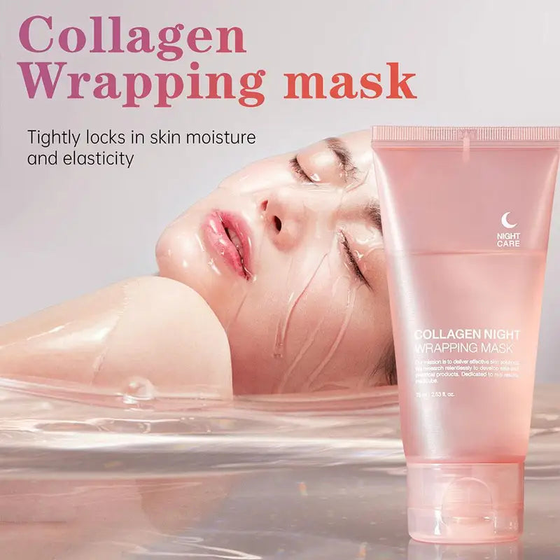 Hydrolyzed Collagen Face Mask - Hydrating Firming Peel-Off Mask for Skin Elasticity