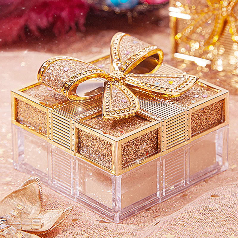 Loose Powder Face Setting Makeup Finishing Powder Waterproof with Puff