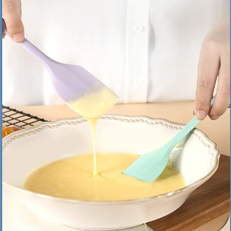 Silicone Baking Spatula Set Non-Stick Heat-Resistant Kitchen Utensils for Cake Baking
