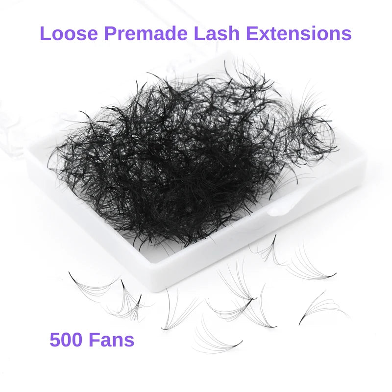 Premade Volume Eyelash Extensions 4D-20D Fans Long Stem Professional Lashes