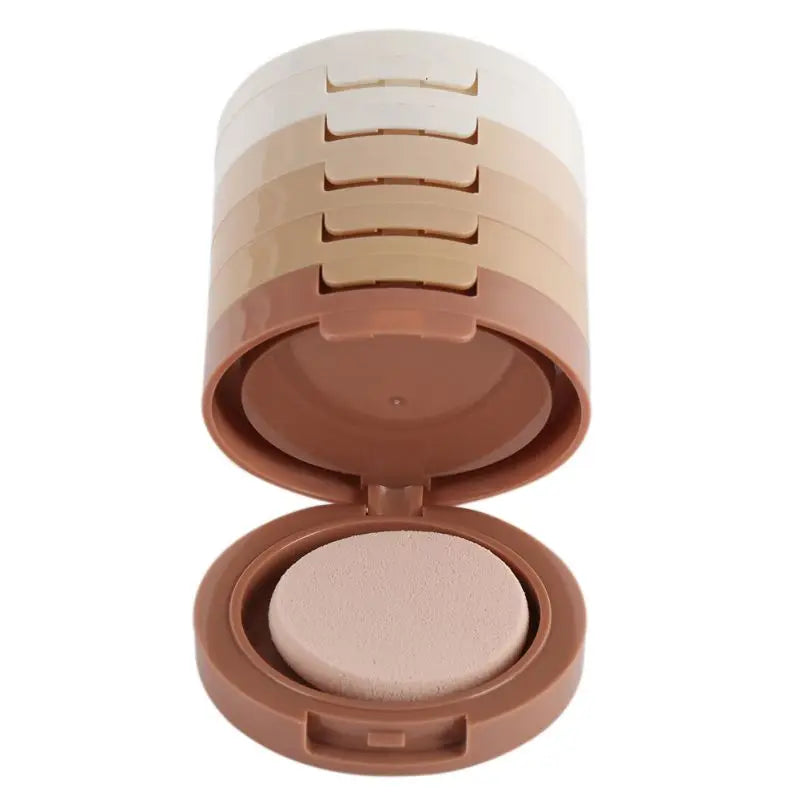 Concealer & Contouring Powder Set - 5 Colors Brighten & Oil Control Makeup