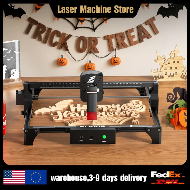 Laser Engraver and Cutter Machine 12W 300x300mm CNC Woodworking Laser Diode