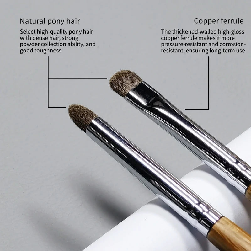 Eye Shadow Makeup Brush Set - Precise, Soft Pony Hair for Eye Makeup