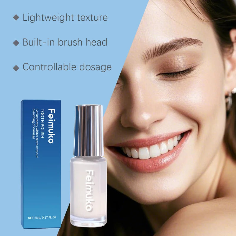 5ml Tooth Whitening Paint for Stain Removal & Brightening - Natural, Long-lasting Oral Care