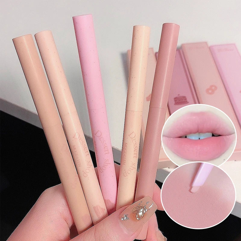 Waterproof Automatic Lip Liner Pencil - Long Lasting, No Color Outline, Rotating Lipstick Pen