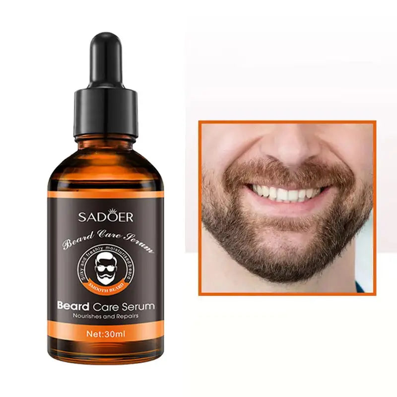 2pcs Organic Beard Care Oil for Men - Nourishing, Softening & Strengthening