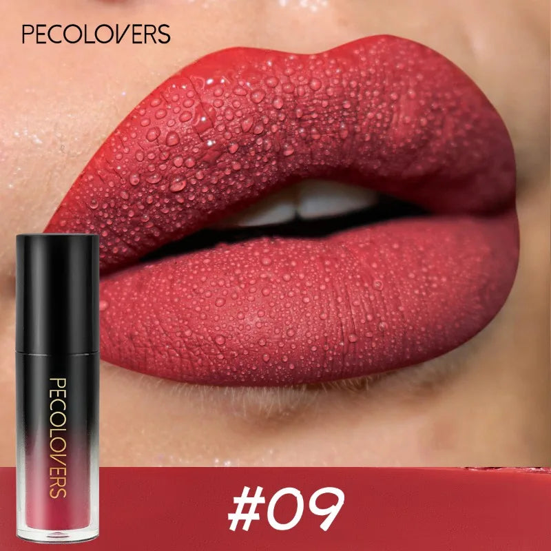 Waterproof Lipstick Set with 14 Colors Long-Lasting Gloss Non-stick Lip Makeup