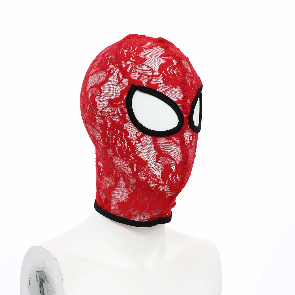 Full Face Lace Mask Gothic Halloween Carnival Costume Masquerade Mask Party Wear
