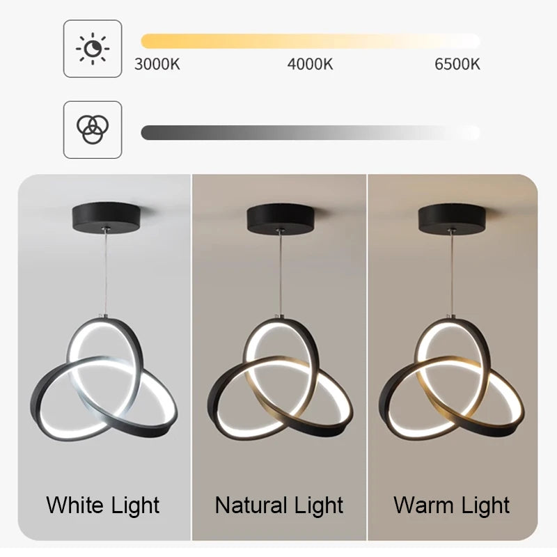 Nordic Pendant Light - LED Hanging Ceiling Lamp for Bedroom, Dining, Living Room