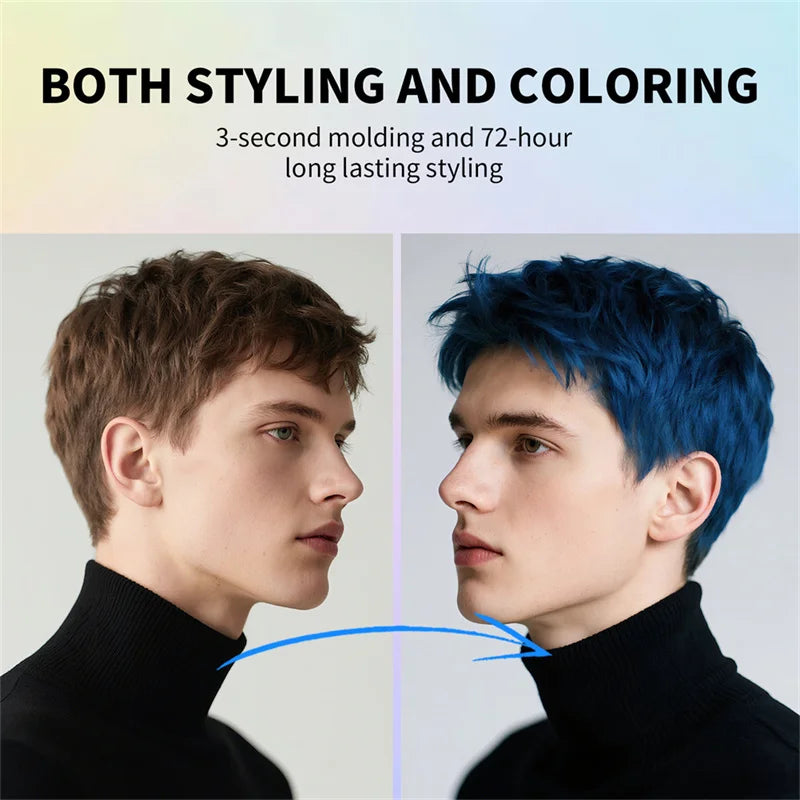 Temporary Hair Color Wax - Long Lasting, Washable Hair Styling Paste, Safe for Hair & Skin