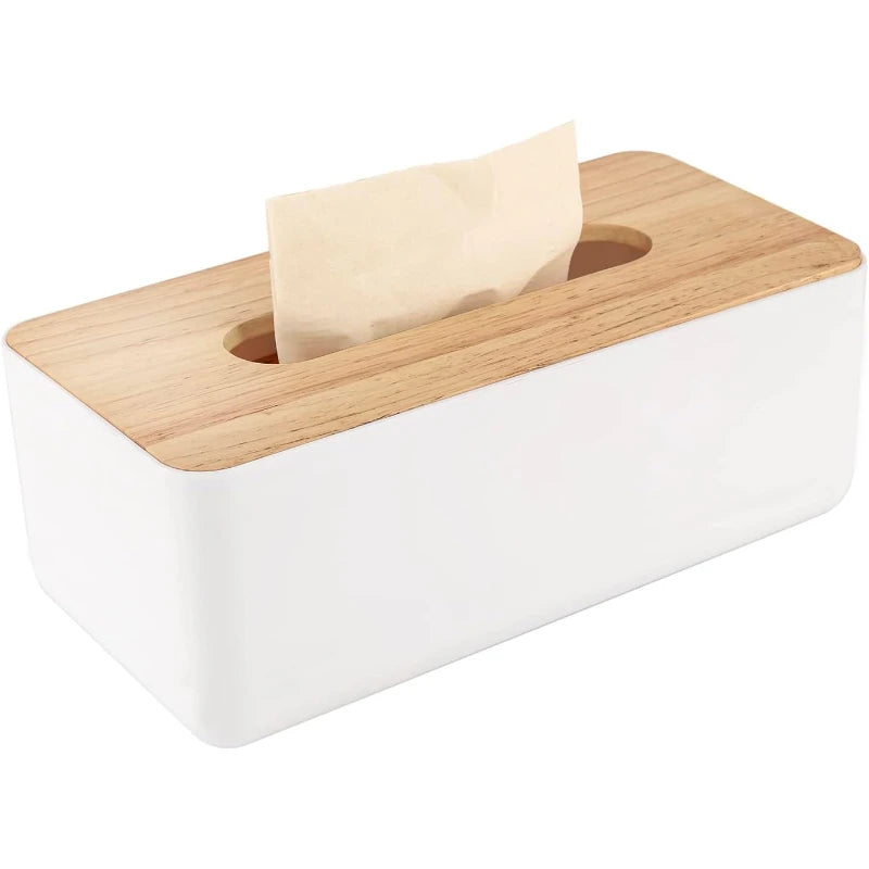 Stylish Wooden Tissue Box Cover - Home Kitchen Plastic & Bamboo Decor