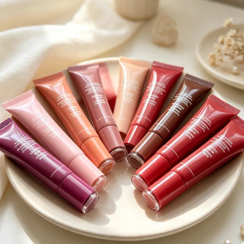 Lightweight Hydrating Lip Balm & Gloss Set with Shea Butter & Honey - Multiple Colors