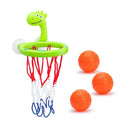 Baby Bath Toy Water Play Set with Basketball Hoop & 3 Balls - Suction Cup Pool Toy for Kids