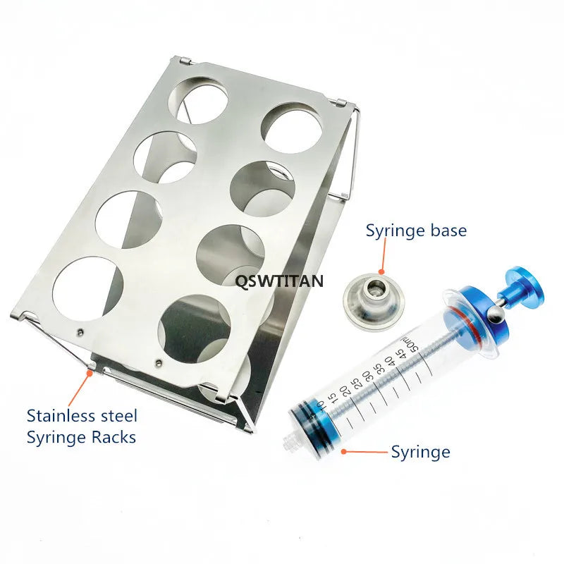 Foldable Autoclavable Syringe Rack for Liposuction 10CC 20CC 50CC Stainless Steel