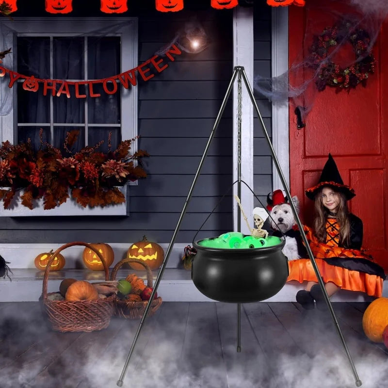 Halloween Witches Cauldron Skeletons Tripod Outdoor Horror Prop - Home Decoration