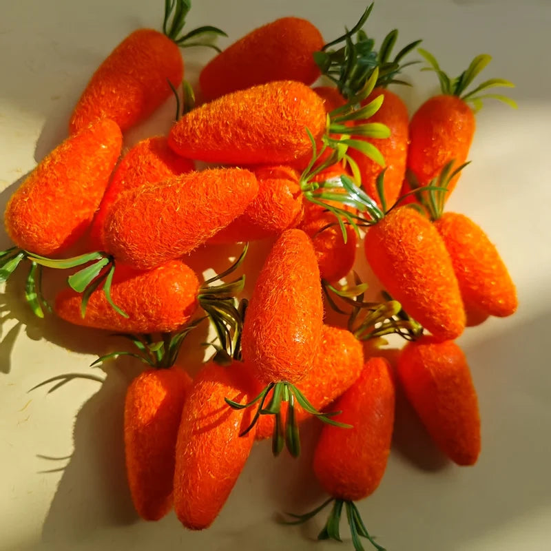 12pcs Mini Felt Carrot Decorations for Easter Spring Home Decor