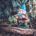 Funny Army Gnome Garden Statue Resin Yard Ornament for Outdoor Decoration