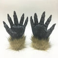 Werewolf Costume Mask and Gloves Set for Halloween Cosplay - Latex Rubber Wolf Head Hair Mask