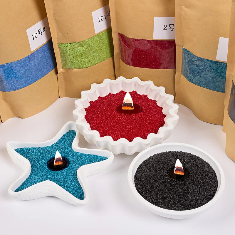 250g Candle Making Wax Kit with 11 Colors and Snowflake Pearls - DIY Scented Candle Accessories
