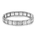 Women's Elastic Star Heart Butterfly Charm Bracelet - Stainless Steel 9mm Wide