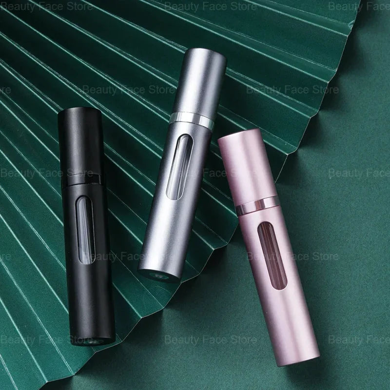 Refillable Glass Perfume Spray Bottle Set - Portable Travel Container