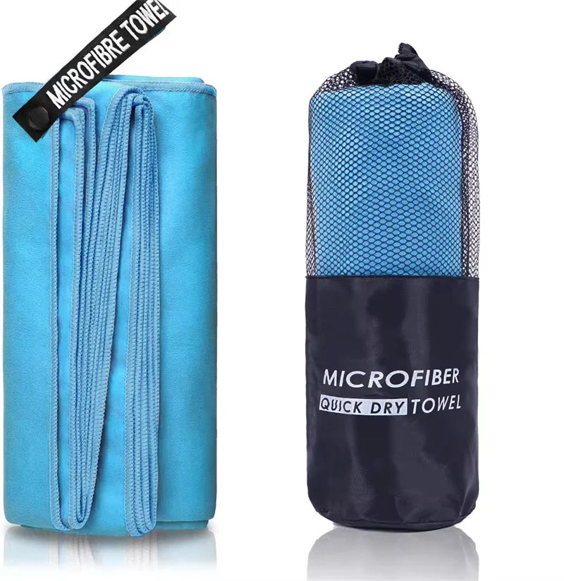 Quick-Drying Microfiber Bath Towel - Highly Absorbent, Odor-Free, Versatile for Bathroom, Gym, Pool