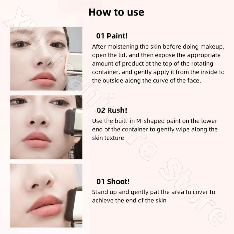 Liquid Foundation Stick Concealer - Long-Lasting Waterproof Face Makeup 20g