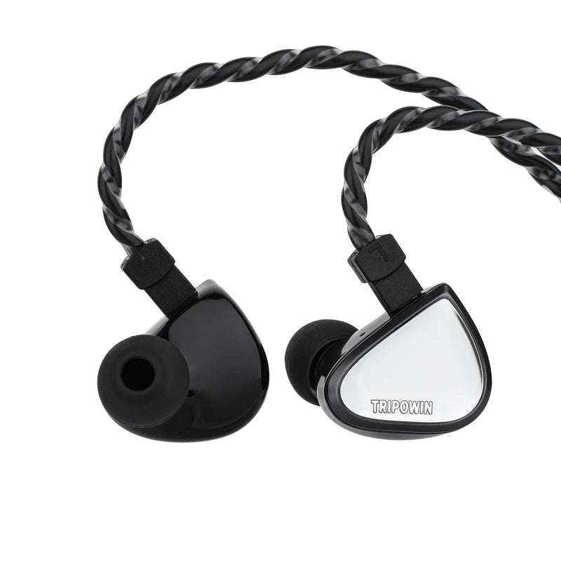 High-Quality Titanium Diaphragm IEM Earphones with Audiophile Cable