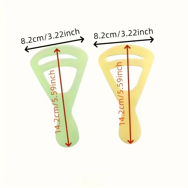 Eyebrow Drawing Assistant - Natural Arc Shaping Card, Reusable Template, Travel Friendly