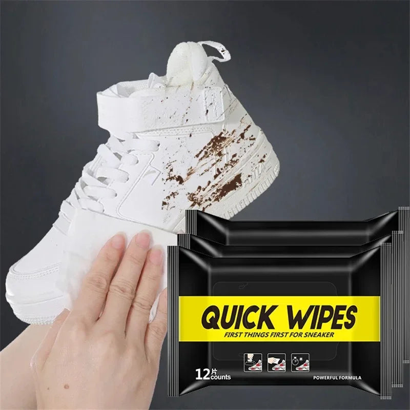 Disposable Shoe Cleaner Wipes Pack of 12-80 Pcs Portable Sneaker Erasers