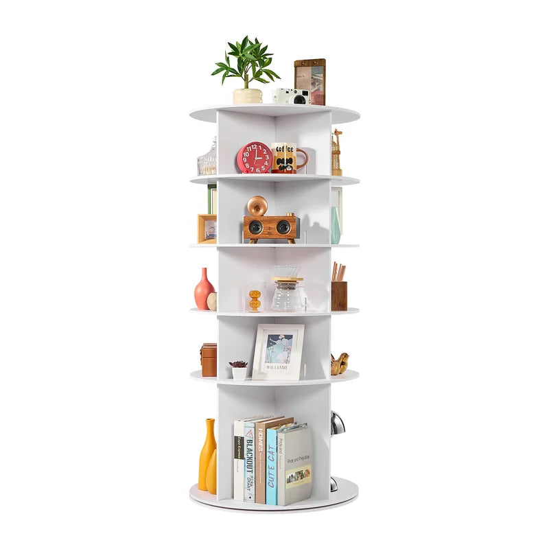 360° Rotating Shoe Rack Tower with Multiple Compartments for Closet and Entryway Storage
