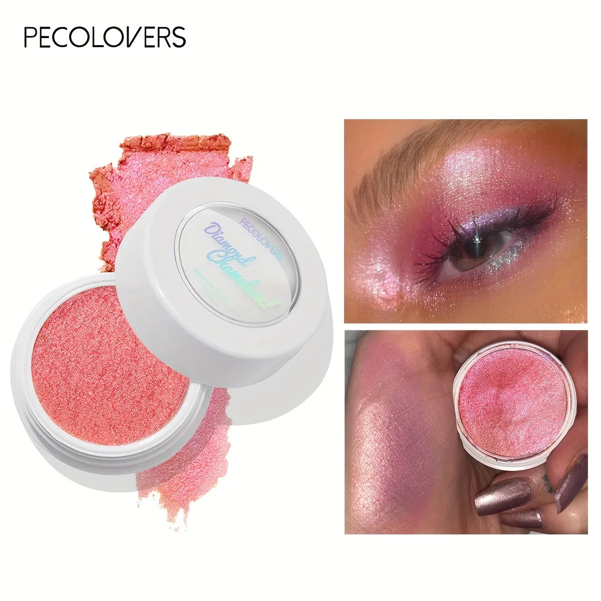 3-Color Eyeshadow Cream Set - Soft Pink, Rich Purple, Fresh Green, Luxurious Texture