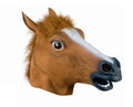 Horse Head Mask Cosplay Costume Party Funny Halloween Headgear Vinyl