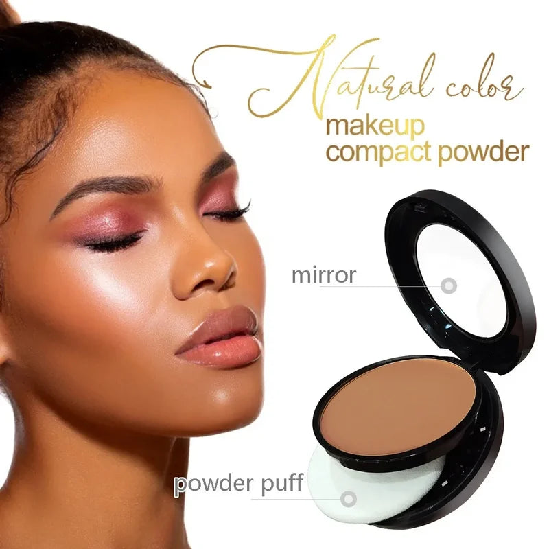 Matte Finish Bronzing Powder for Dark Skin - Oil Control & Sweatproof Contour Palette
