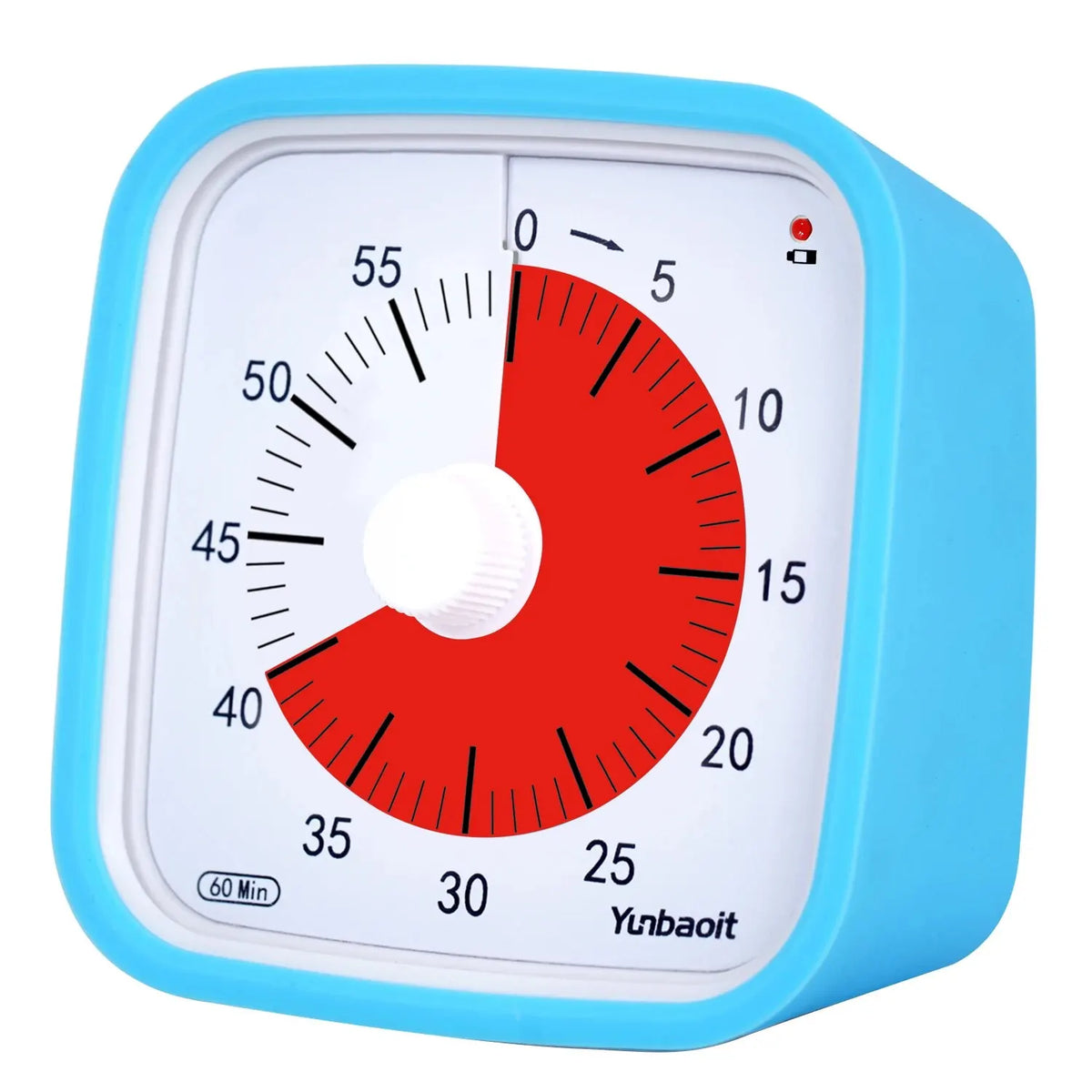 Visual Timer for Kids 60-Minute Silent Countdown with Protective Case