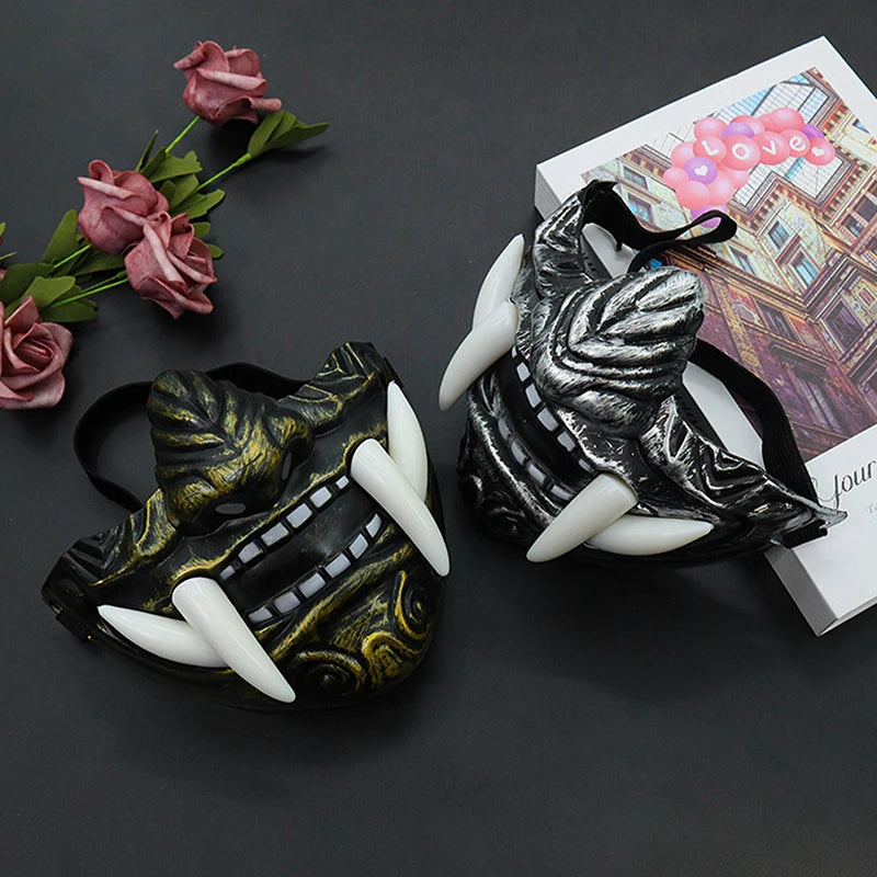 Japanese Oni Demon Mask Halloween Cosplay Horror Party Prop - Unisex