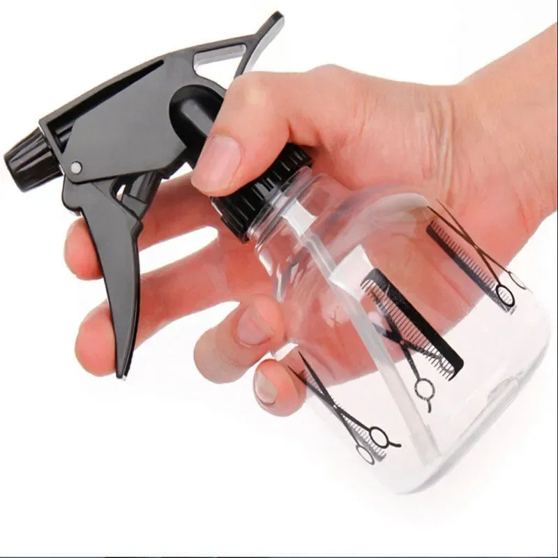 Transparent Hand-Press Spray Bottle for Hairdressing and Watering - Small Cosmetic Spray
