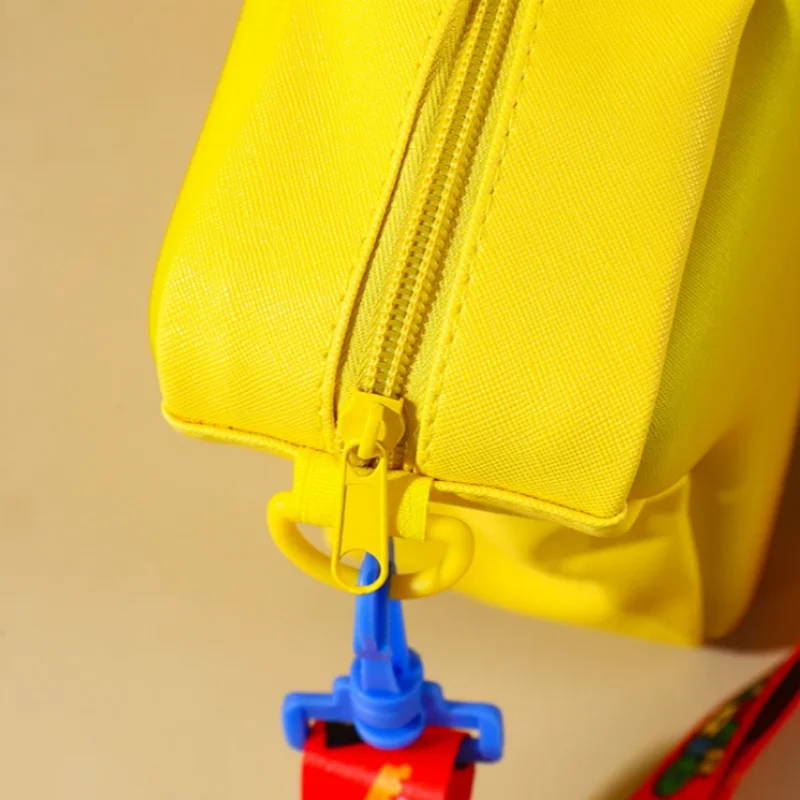 Super Mario Yellow Big Eye Star Backpack for Kids Girls Crossbody Anime Bag